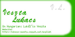 veszta lukacs business card